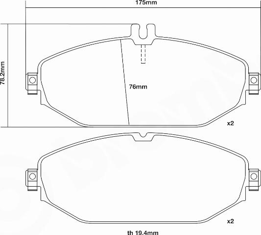 Brembo 07.D435.50 - Teho-jarrupalasarja inparts.fi