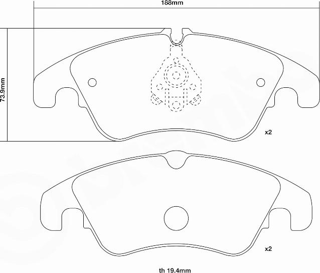 Brembo 07.D435.21 - Teho-jarrupalasarja inparts.fi