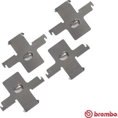 Brembo A 02 290 - Tarvikesarja, jarrupala inparts.fi