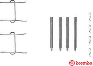 Brembo A 02 281 - Tarvikesarja, jarrupala inparts.fi