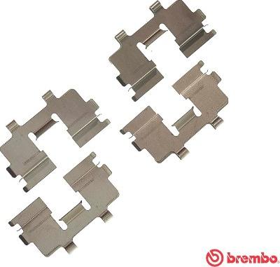 Brembo A 02 287 - Tarvikesarja, jarrupala inparts.fi