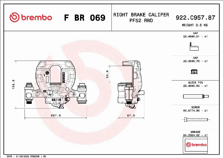 Brembo F BR 069 - Jarrusatula inparts.fi