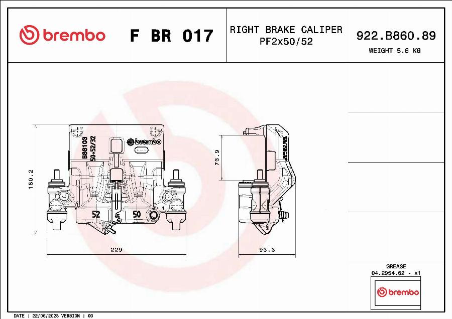 Brembo F BR 017 - Jarrusatula inparts.fi