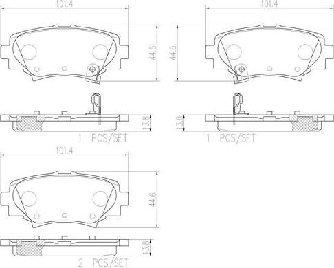 Brembo P49049N - Jarrupala, levyjarru inparts.fi