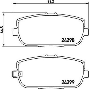 Brembo P 49 044 - Jarrupala, levyjarru inparts.fi