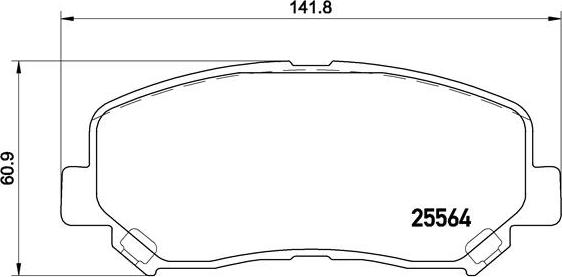 Brembo P 49 045X - Jarrupala, levyjarru inparts.fi