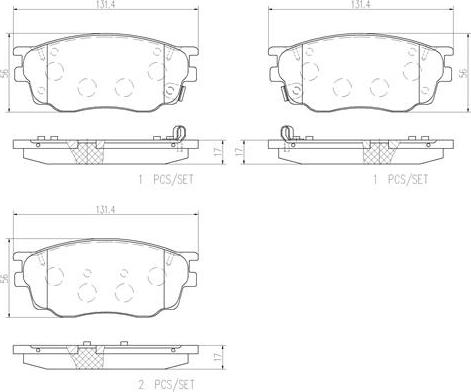 Brembo P49033N - Jarrupala, levyjarru inparts.fi