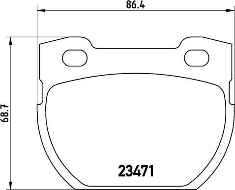 Brembo P44006N - Jarrupala, levyjarru inparts.fi