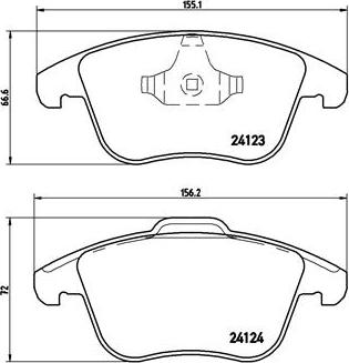 Brembo P 44 020X - Jarrupala, levyjarru inparts.fi