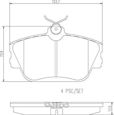 Brembo P46001N - Jarrupala, levyjarru inparts.fi