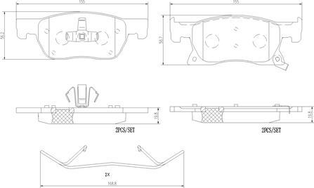 Brembo P59092N - Jarrupala, levyjarru inparts.fi