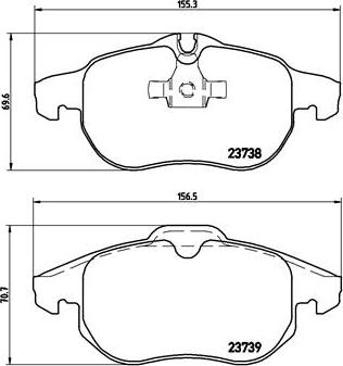 Brembo P 59 043X - Jarrupala, levyjarru inparts.fi