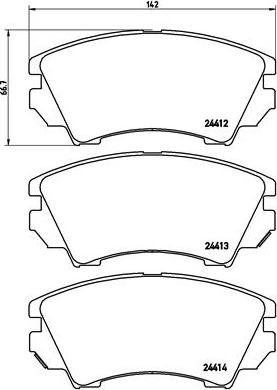 Brembo P 59 055X - Jarrupala, levyjarru inparts.fi