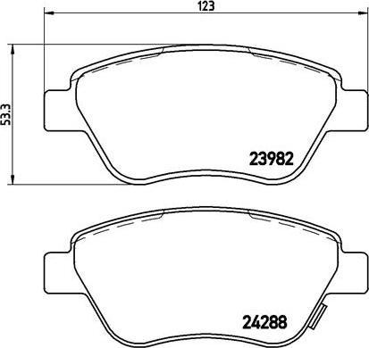 Brembo P59051N - Jarrupala, levyjarru inparts.fi