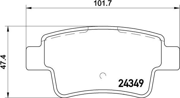 Brembo P59057N - Jarrupala, levyjarru inparts.fi