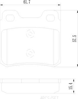 Brembo P59018N - Jarrupala, levyjarru inparts.fi