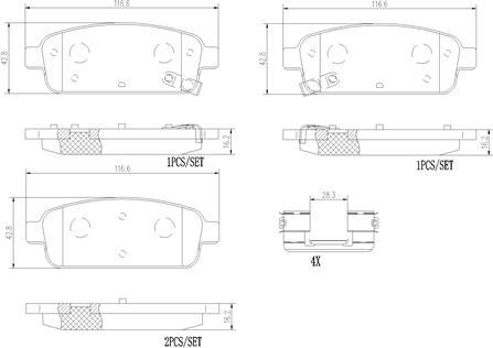 Brembo P59087N - Jarrupala, levyjarru inparts.fi