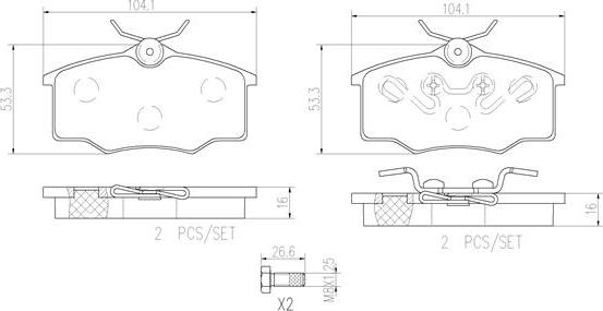 Brembo P59034N - Jarrupala, levyjarru inparts.fi