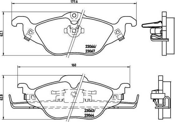 Brembo P 59 030 - Jarrupala, levyjarru inparts.fi