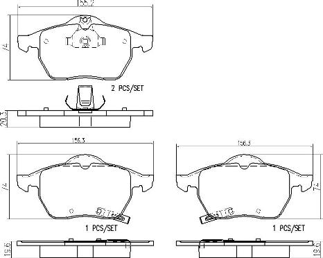 Brembo P59029N - Jarrupala, levyjarru inparts.fi