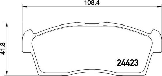 Brembo P54049N - Jarrupala, levyjarru inparts.fi