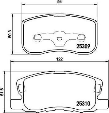 Brembo P54046N - Jarrupala, levyjarru inparts.fi