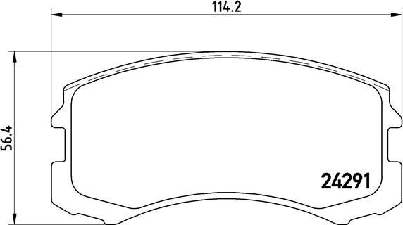 Brembo P 54 041 - Jarrupala, levyjarru inparts.fi