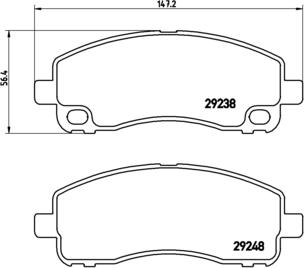 Brembo P 54 042 - Jarrupala, levyjarru inparts.fi