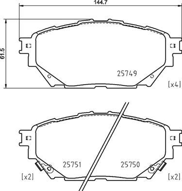 Brembo P 54 065 - Jarrupala, levyjarru inparts.fi