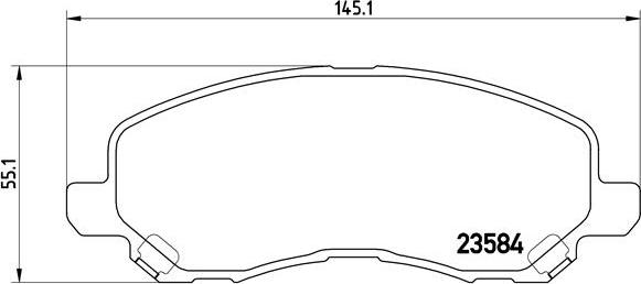 Brembo P 54 030X - Jarrupala, levyjarru inparts.fi