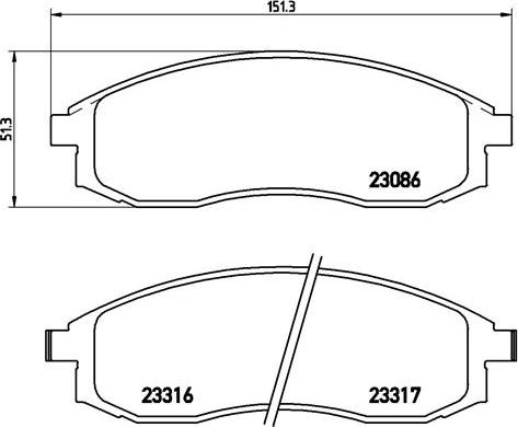 Brembo P 54 032 - Jarrupala, levyjarru inparts.fi