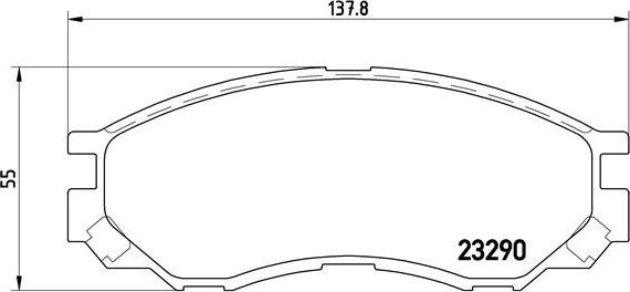 Brembo P 54 020 - Jarrupala, levyjarru inparts.fi