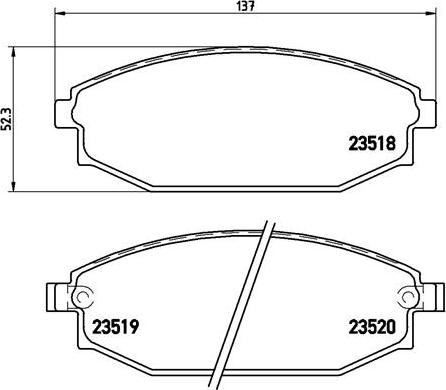 Brembo P 54 027 - Jarrupala, levyjarru inparts.fi