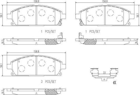 Brembo P56040N - Jarrupala, levyjarru inparts.fi