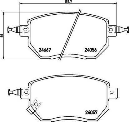 Brembo P 56 051 - Jarrupala, levyjarru inparts.fi