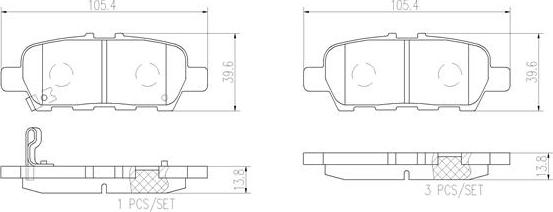 Brembo P56068N - Jarrupala, levyjarru inparts.fi