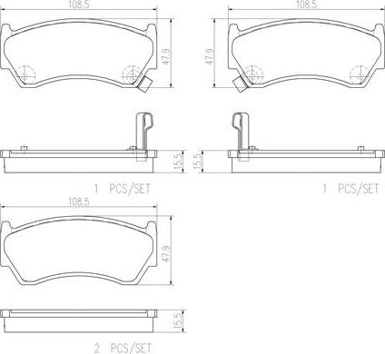 Brembo P56033N - Jarrupala, levyjarru inparts.fi