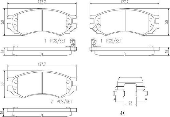 Brembo P56023N - Jarrupala, levyjarru inparts.fi