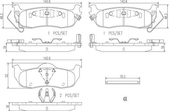 Brembo P56074N - Jarrupala, levyjarru inparts.fi