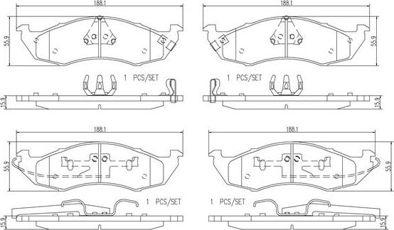 Brembo P56076N - Jarrupala, levyjarru inparts.fi