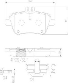 Brembo P50091N - Jarrupala, levyjarru inparts.fi