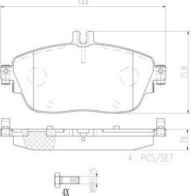 Brembo P50093N - Jarrupala, levyjarru inparts.fi