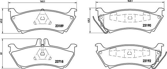 Brembo P 50 044 - Jarrupala, levyjarru inparts.fi