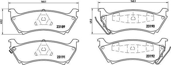 Brembo P 50 040 - Jarrupala, levyjarru inparts.fi