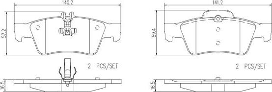 Brembo P50052N - Jarrupala, levyjarru inparts.fi