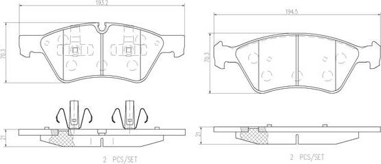 Brembo P50063N - Jarrupala, levyjarru inparts.fi