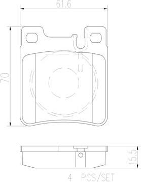 Brembo P50017N - Jarrupala, levyjarru inparts.fi