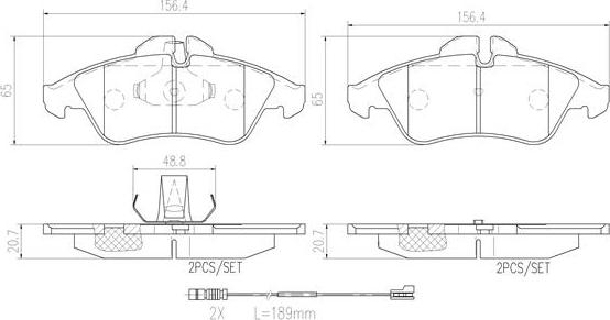 Brembo P50080N - Jarrupala, levyjarru inparts.fi