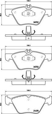 Brembo P 50 075 - Jarrupala, levyjarru inparts.fi