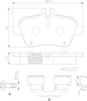 Brembo P50140N - Jarrupala, levyjarru inparts.fi